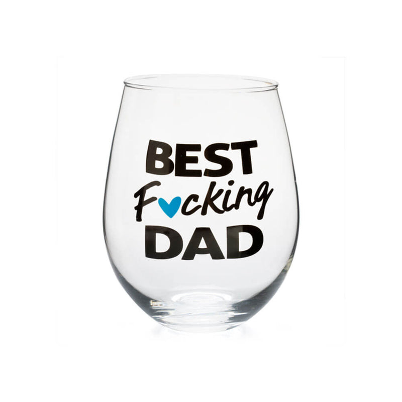 "Best F*cking" Stemless Wine Glass