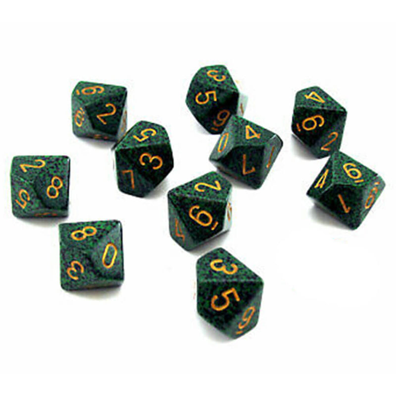 Chessex D10 Polyhedral 10-Die Speckled Set