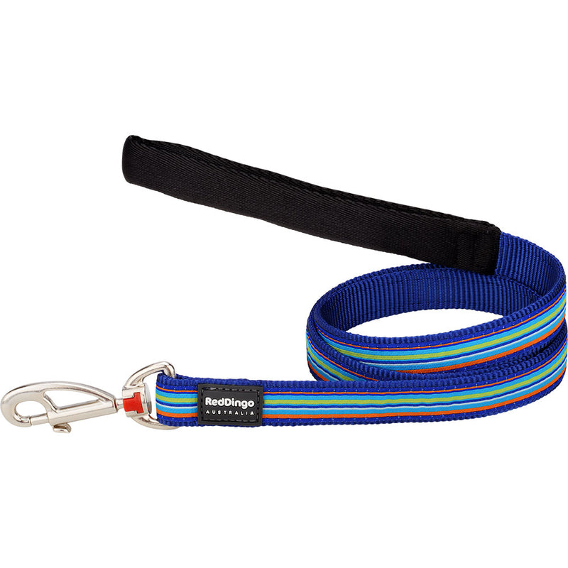 Dog Lead with Horizontal Stripes (Navy)