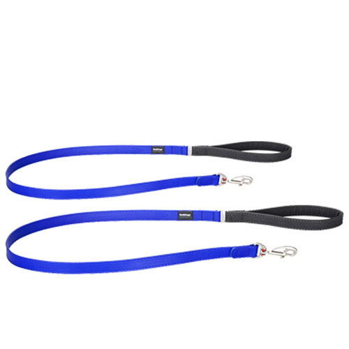 Elegant Vegan Leather Dog Lead (Dark Blue)