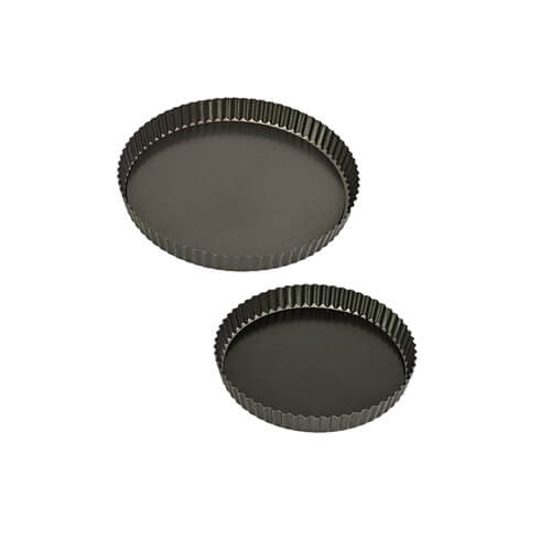 Bakemaster Loose Base Round Quiche Pan