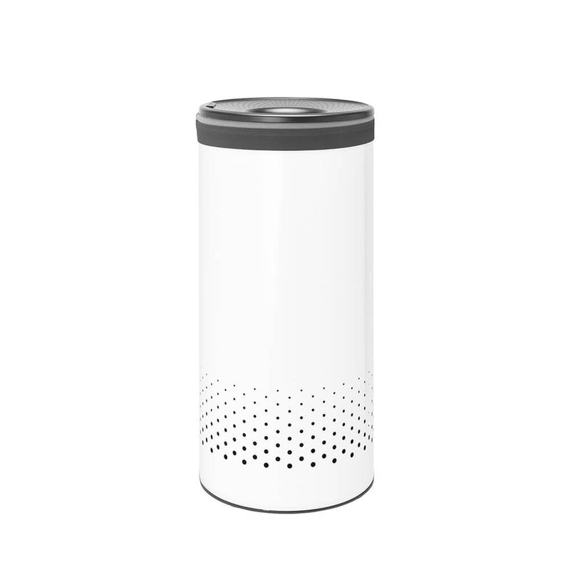 Brabantia Laundry Bin (White/Grey Lid)