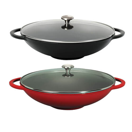 Chasseur Wok with Glass Lid (37cm/4.5L)