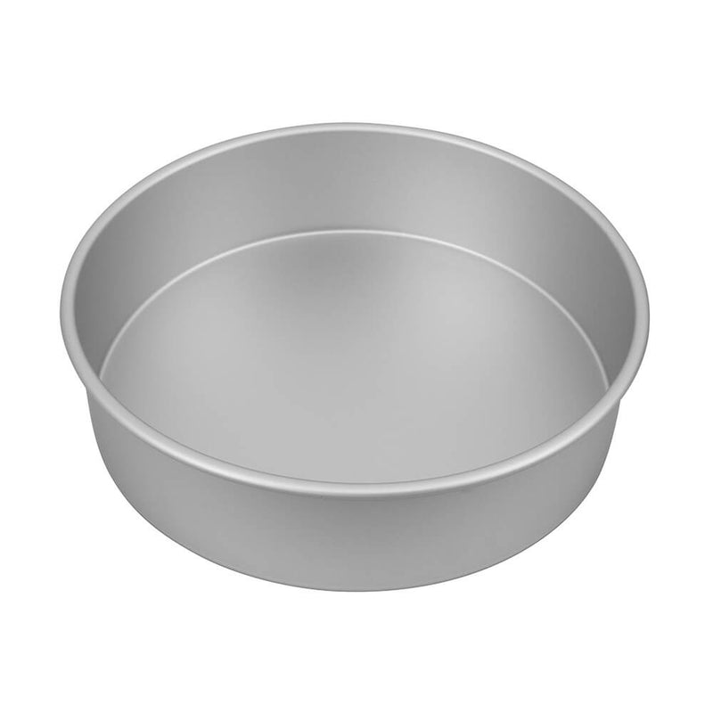 Bakemaster Round Cake Pan (Silver Anodised)