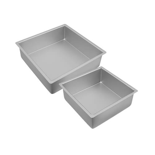 Bakemaster Square Deep Pan (Silver Anodised)