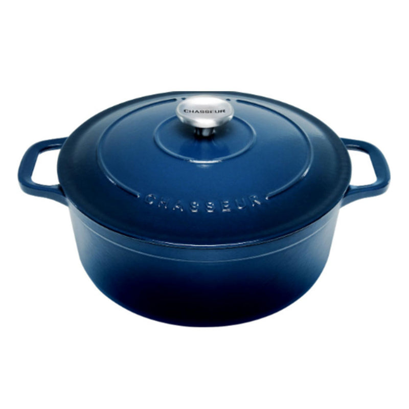 Chasseur Round French Oven (Licorice Blue)