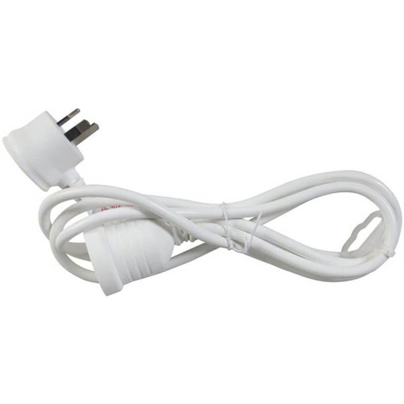 Piggyback Plug Mains Extension Cable 240V 10A (White)