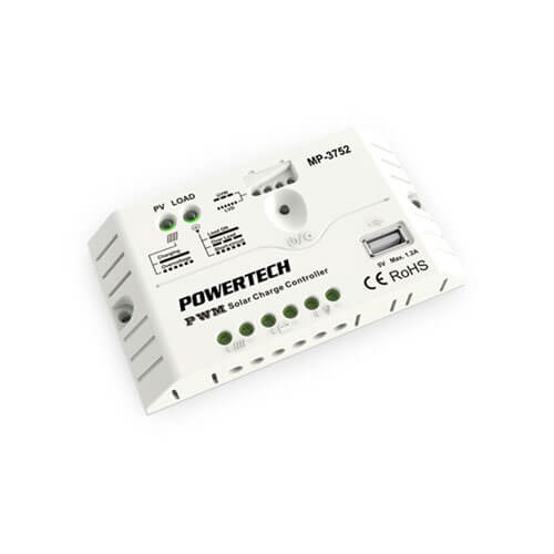 Powertech Solar Charge Controller with USB (12V/24V)