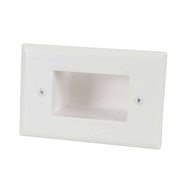 Recessed Cable Entry Wall Plate (Large)