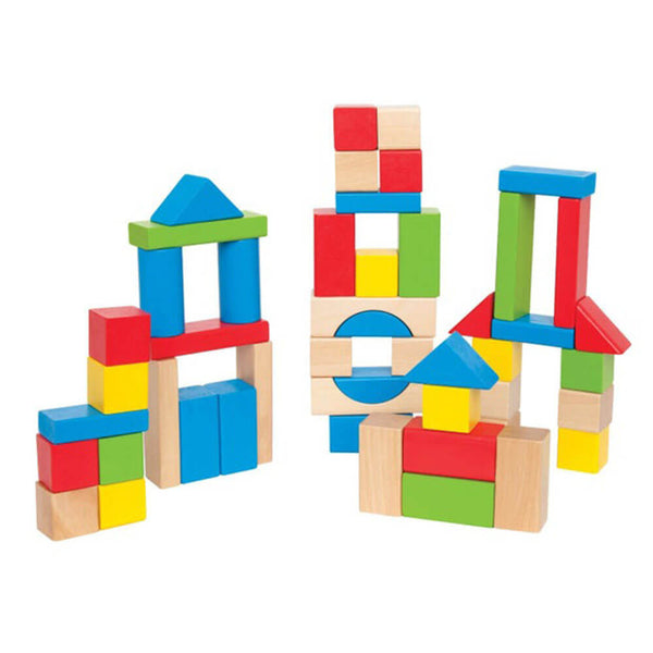 Hape Maple Wooden Block Set 50 Piece Set