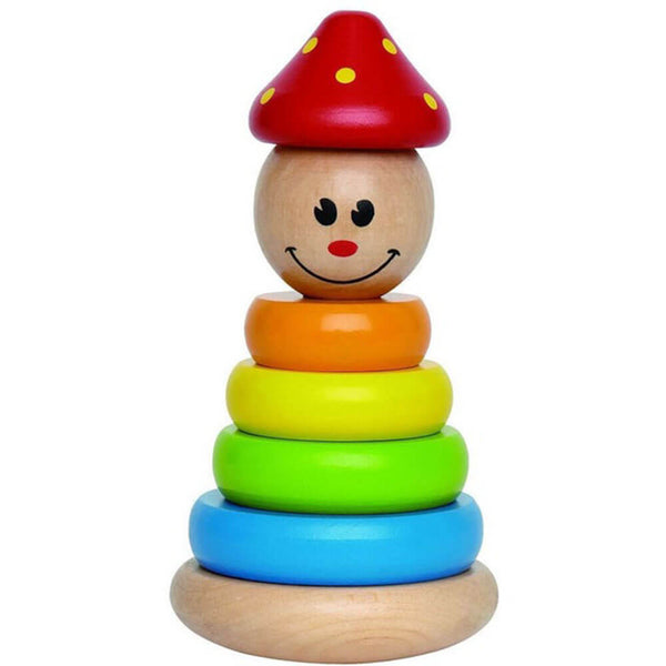 Hape Clown Stacker Toddler Wooden Ring Toy