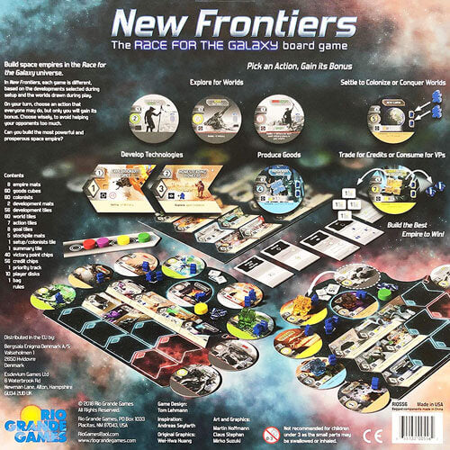 New Frontiers the Race For the Galaxy Board Game