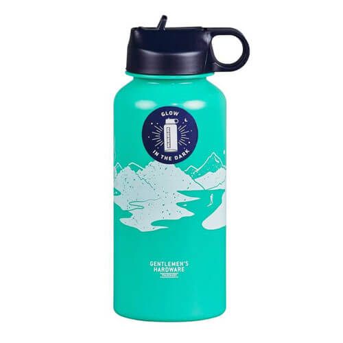 Gentlemen's Hardware Glow In The Dark Water Bottle