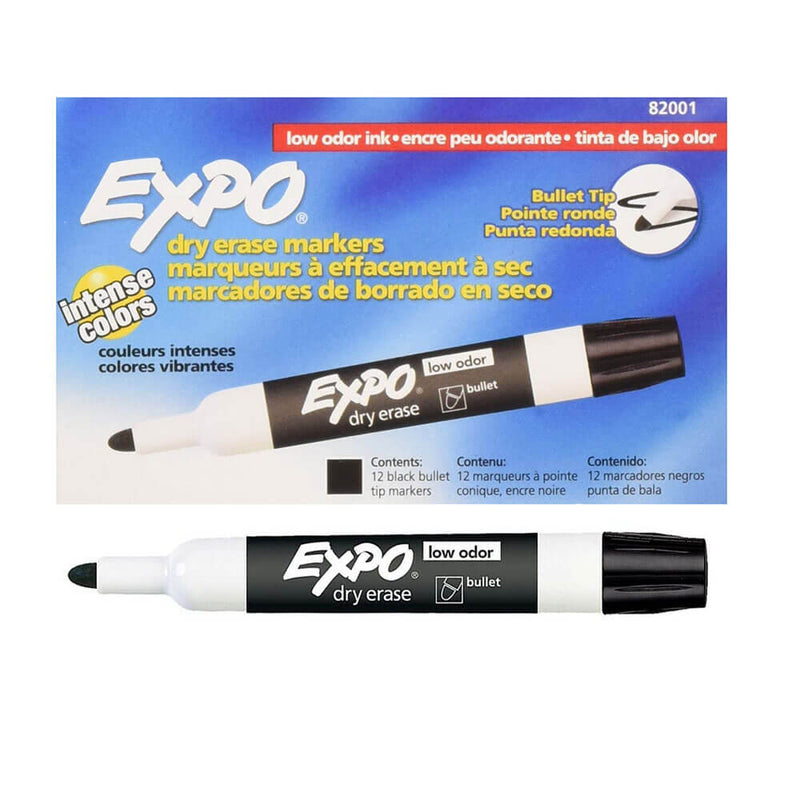 Expo Low Odor Bullet Tip Whiteboard Marker 12pk