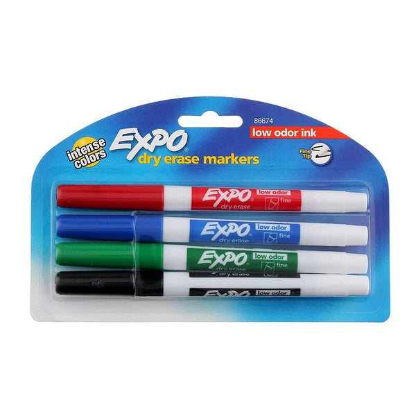 Expo Fine Whiteboard Marker (Wallet of 4)