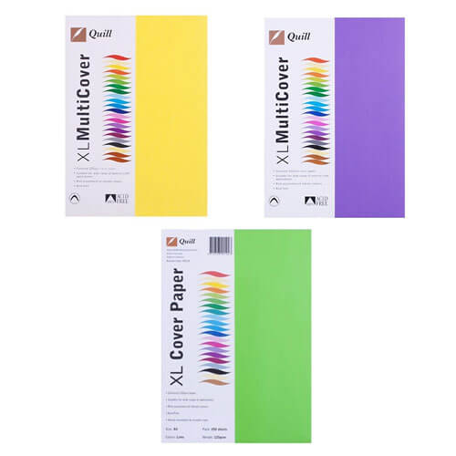 Quill Cover Paper A4 125gsm (250pk)