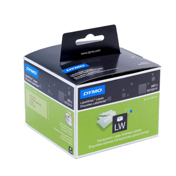 Dymo Labelwriter Large Plastic Clear Address Label (36x89mm)