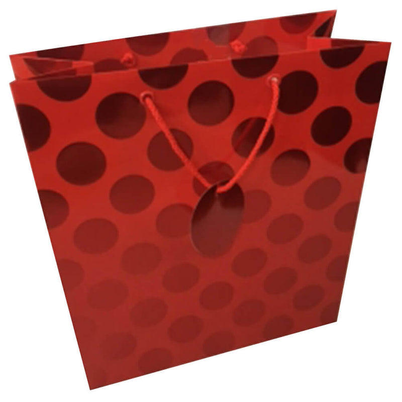 Ozcorp Foil Dot Gift Bag (Red)