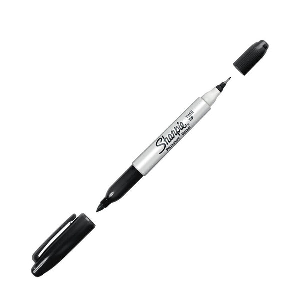 Sharpie Twin Tip Black Marker 12pcs