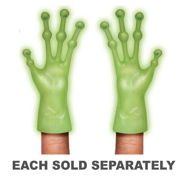 Archie McPhee Glow In The Dark Alien Finger Hands