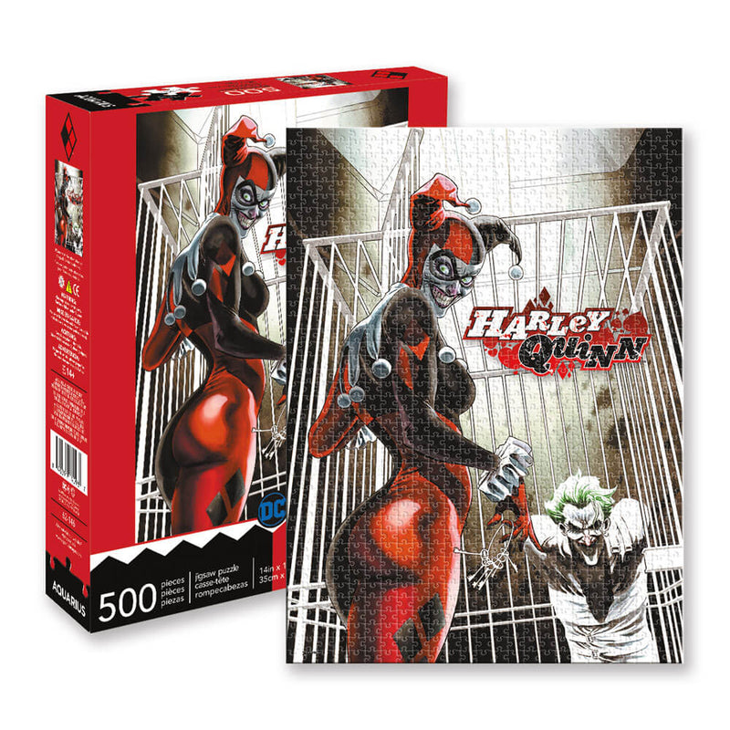 Aquarius Harley Quinn & Joker 500pc Puzzle